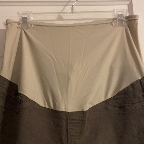 Angel Kiss Distressed Military Green Jean - Picture 3 of 5